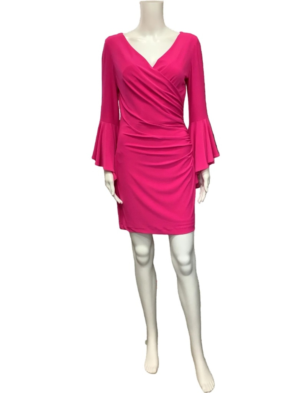 Frank Lyman Cowl Neck Mini Length Dress Size: M